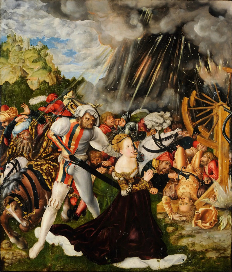 Das Martyrium der heiligen Katharina - Lucas Cranach der Ältere