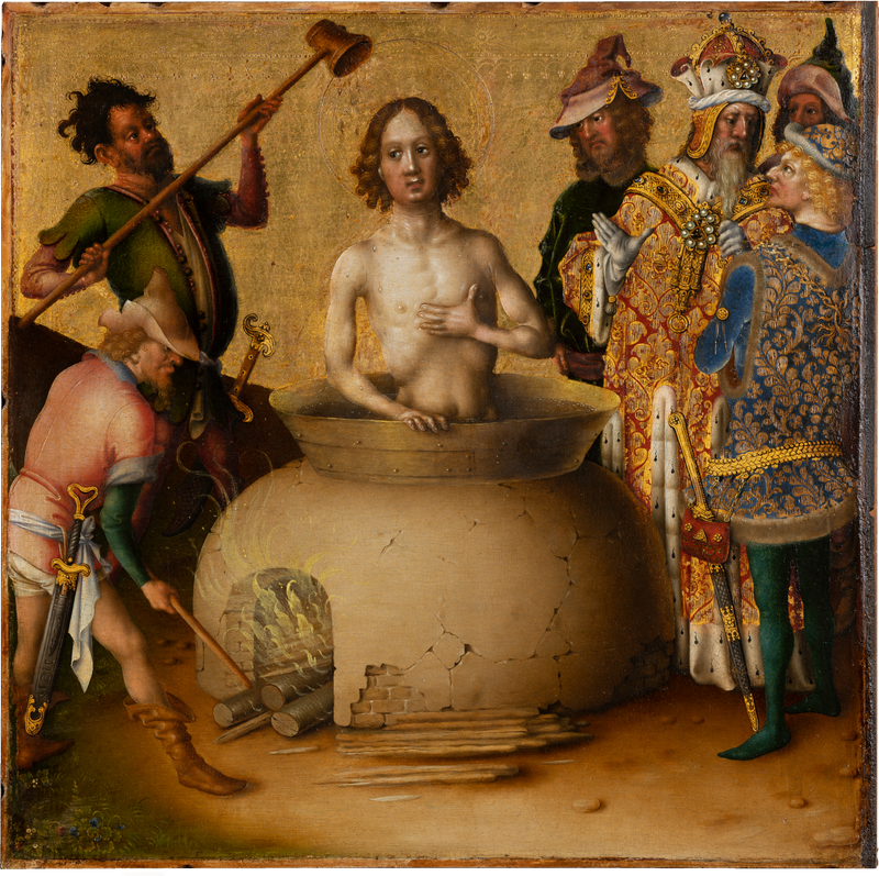 Das Martyrium der Apostel: Das Martyrium des heiligen Johannes Evangelist - Stefan Lochner