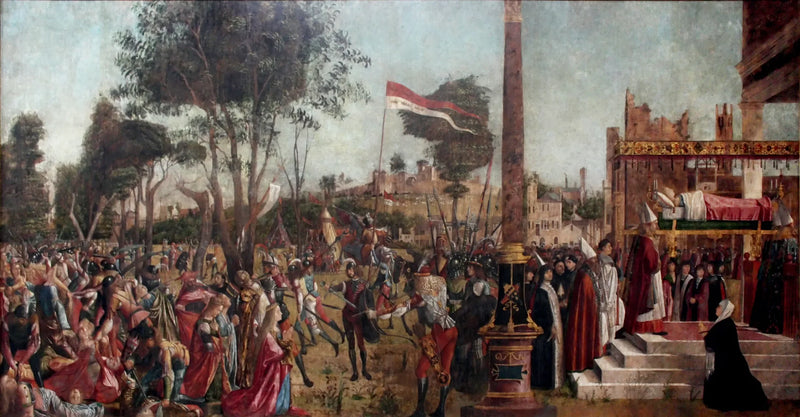 Das Martyrium der Pilger und die Beerdigung der heiligen Ursula - Vittore Carpaccio