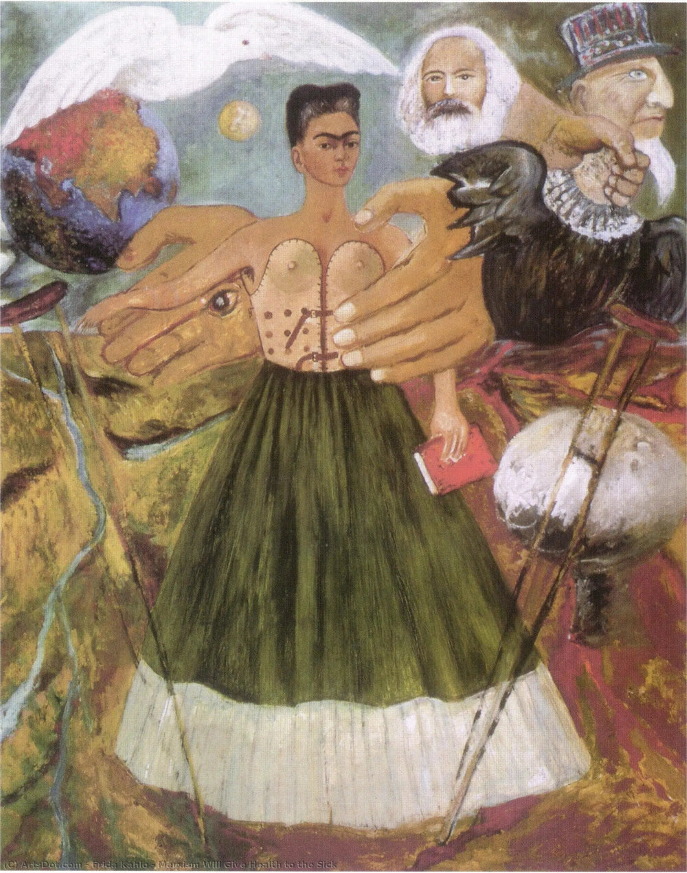 Le marxisme donnera la santé aux malades - Frida Kahlo image 1 reproduction de peinture à l’huile
