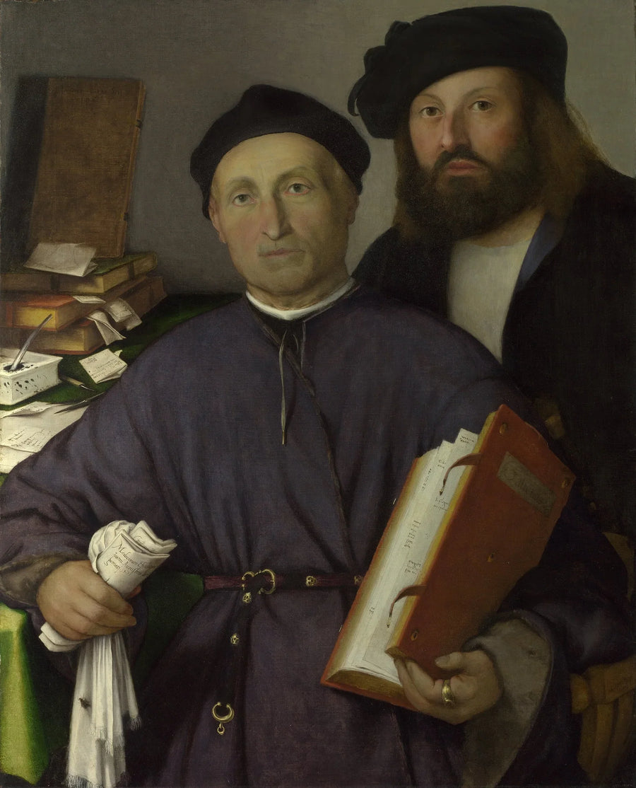 Der Arzt Giovanni Agostino della Torre und sein Sohn Niccolò - Lorenzo Lotto