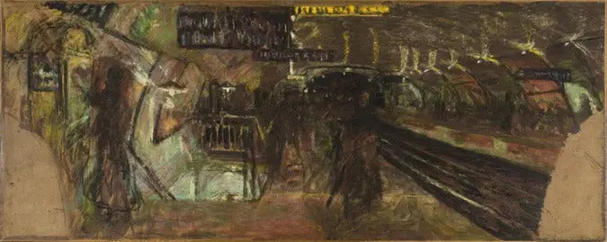 Die U-Bahn, die Station Villiers - Édouard Vuillard