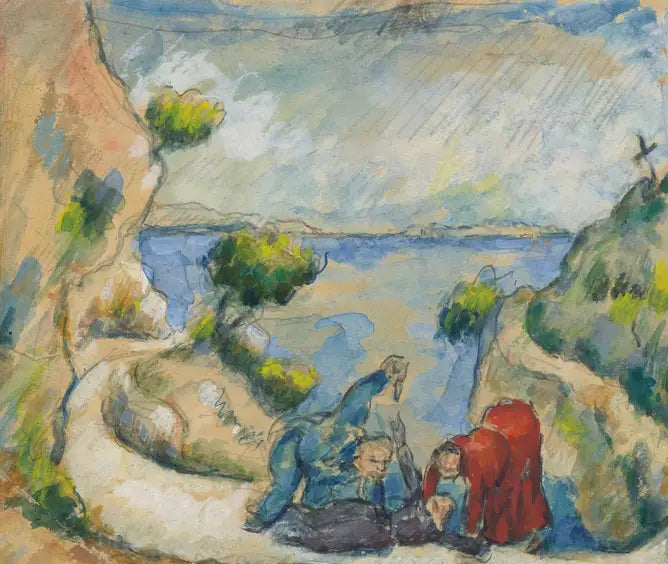 Der Mord im Tal - Paul Cézanne