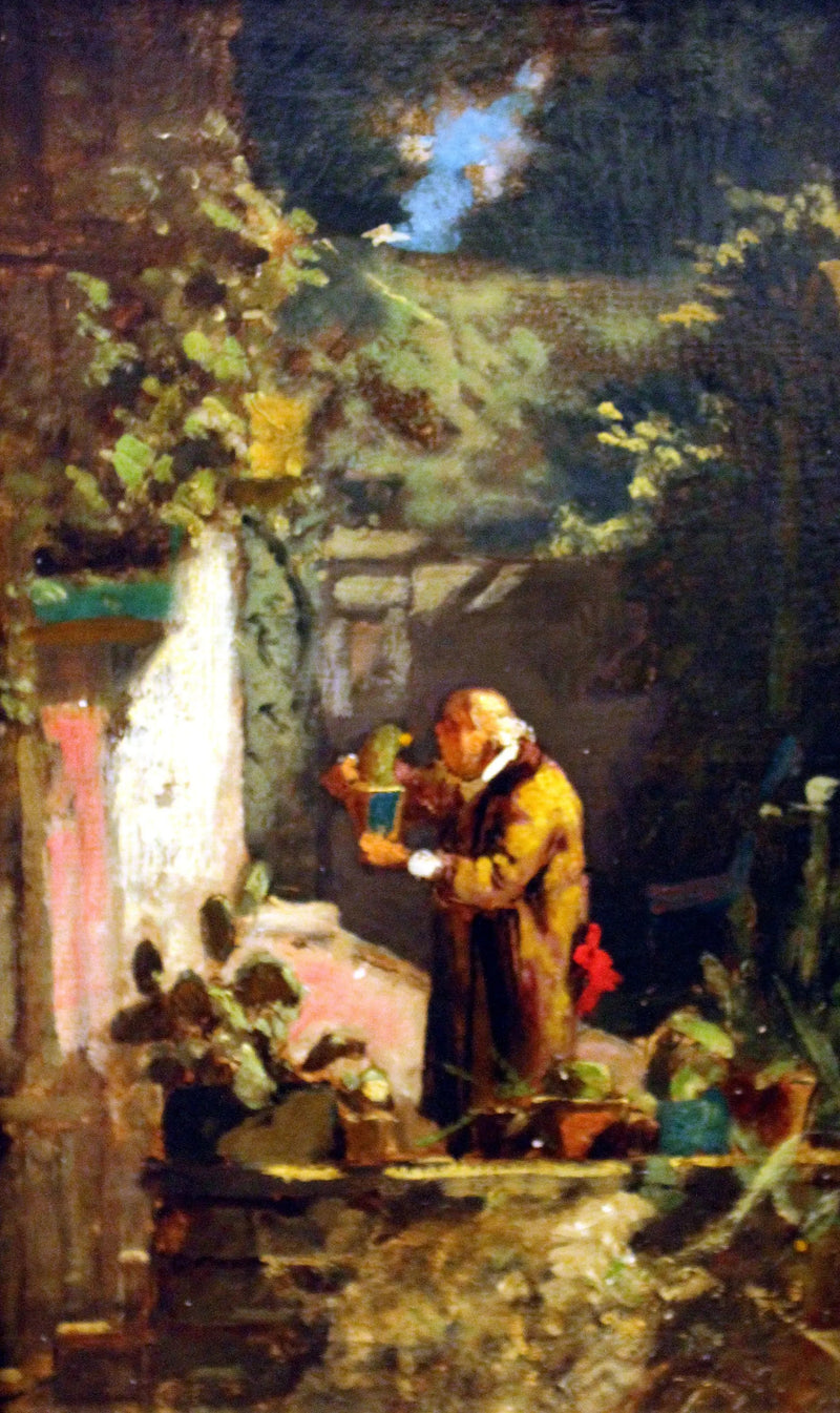 Der Minister, der seine Kakteen pflegt - Carl Spitzweg