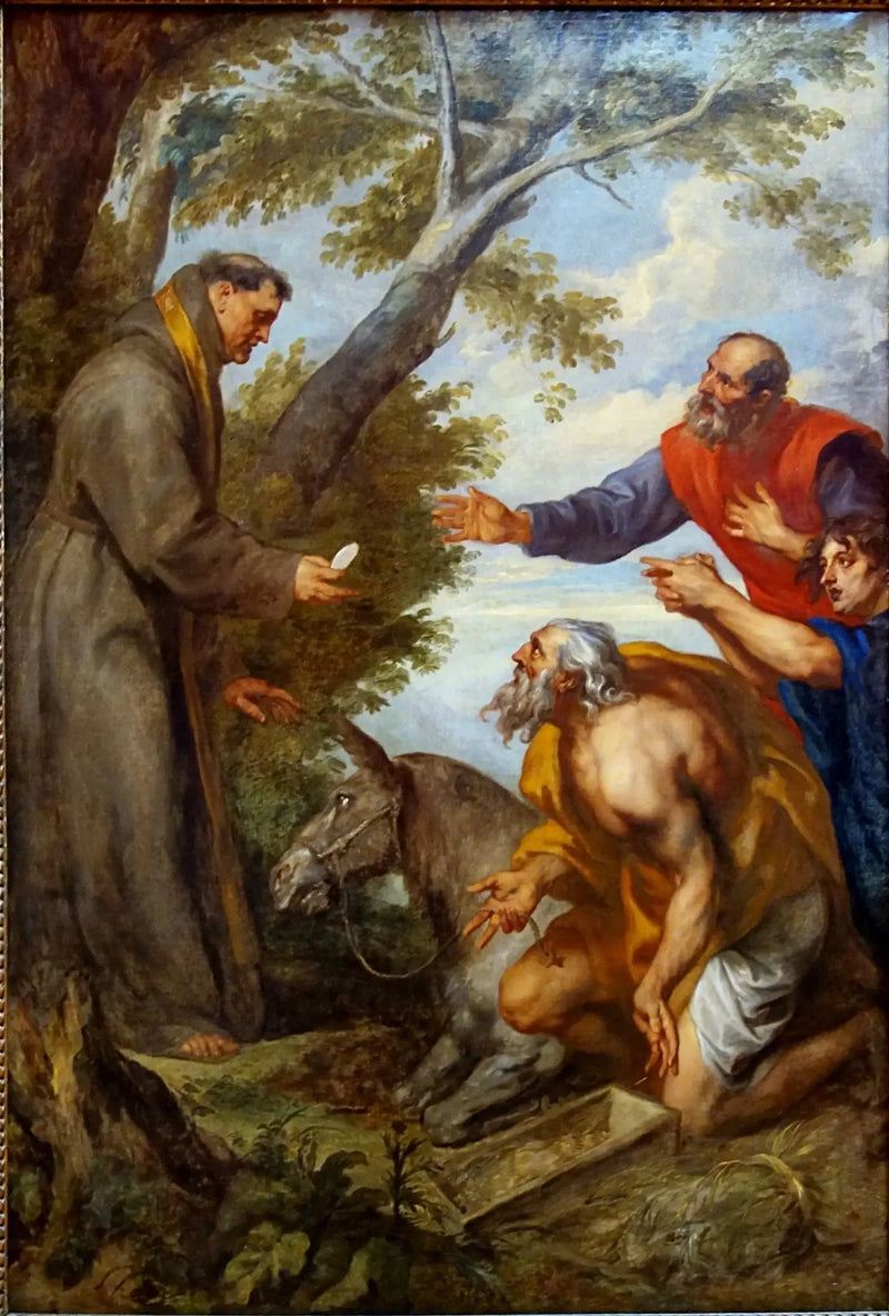 Das Wunder des Maultiers - Antoine van Dyck
