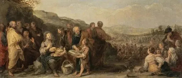Das Wunder der Brote und Fische - Bartolomé Esteban Murillo