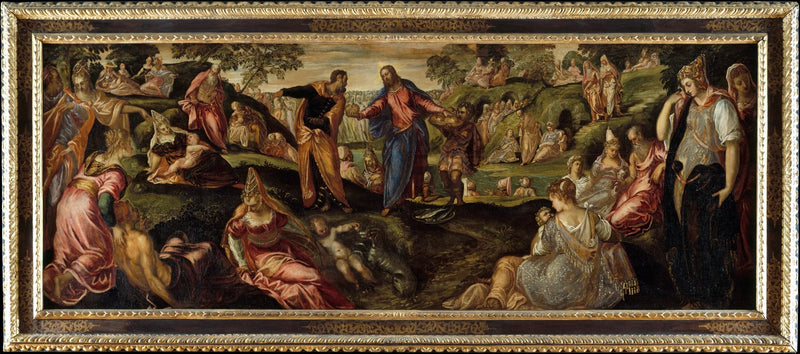 Das Wunder der Brote und Fische - Jacopo Tintoretto