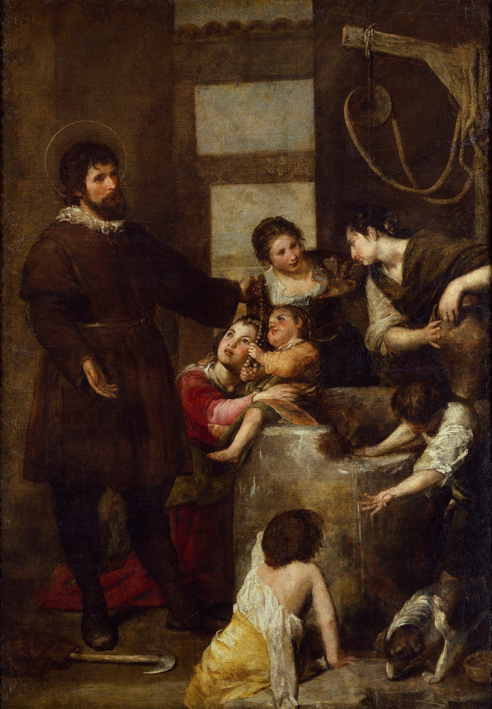 Le miracle du puits - Alonso Cano image 1 copie de tableau peinte à la main