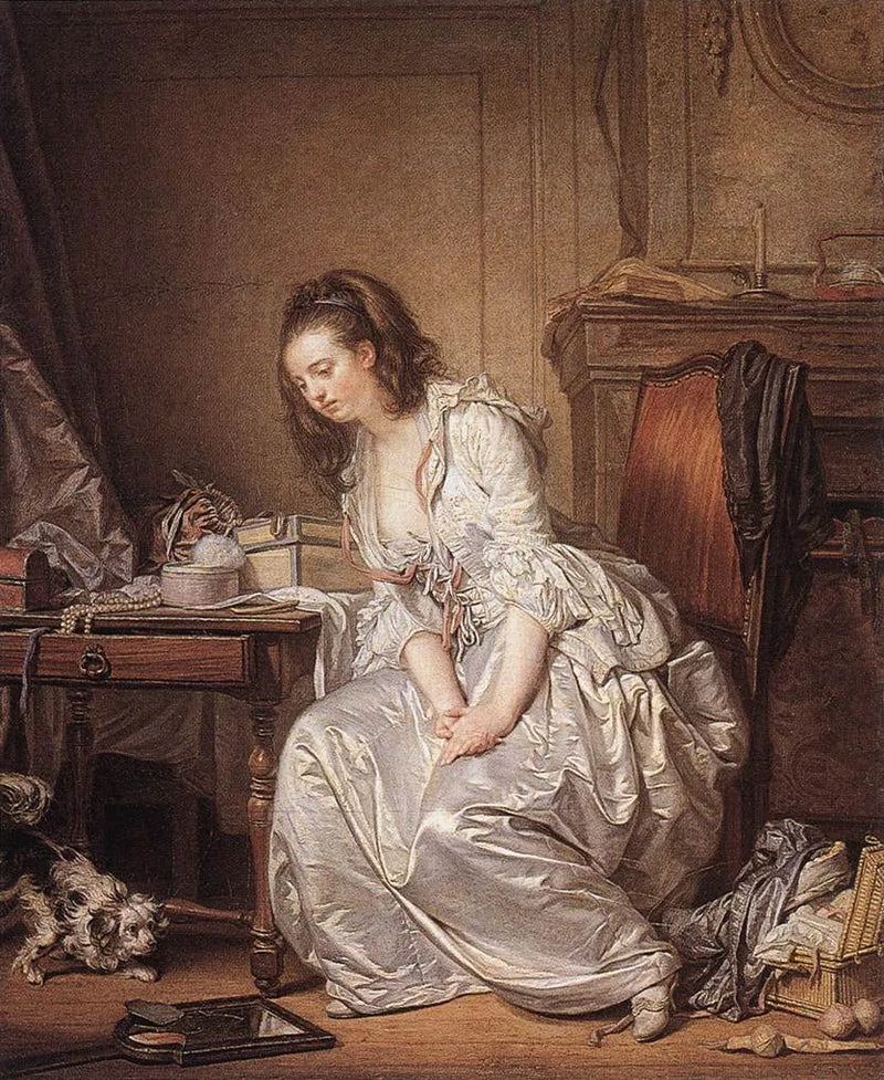 Der zerbrochene Spiegel - Jean-Baptiste Greuze
