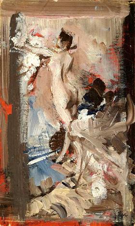 Das Modell des Künstlers, Montecatini - Giovanni Boldini