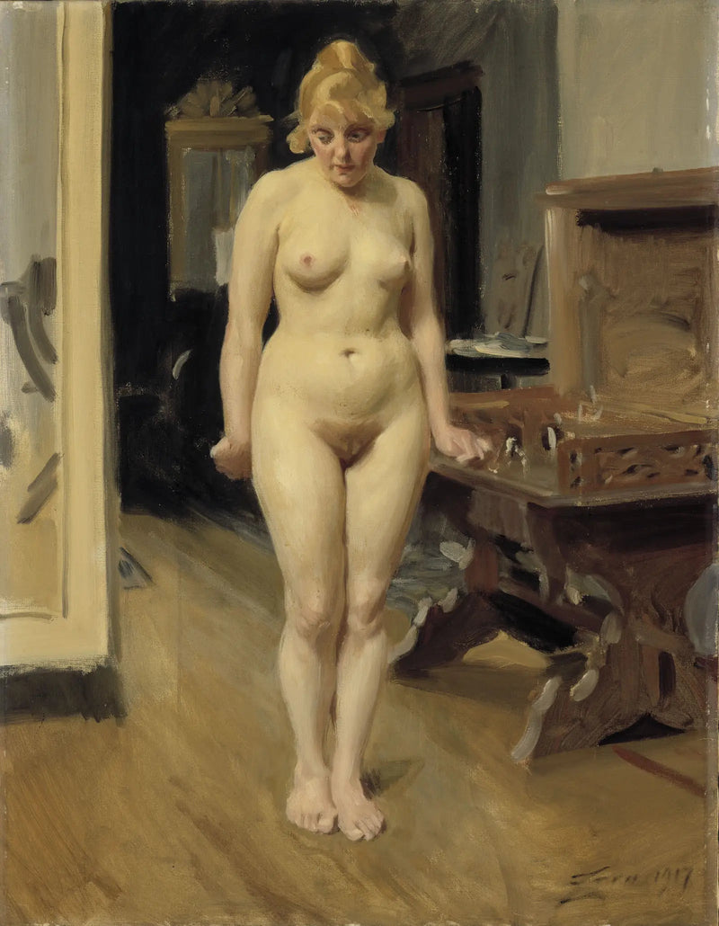 Das schüchterne Modell - Anders Zorn