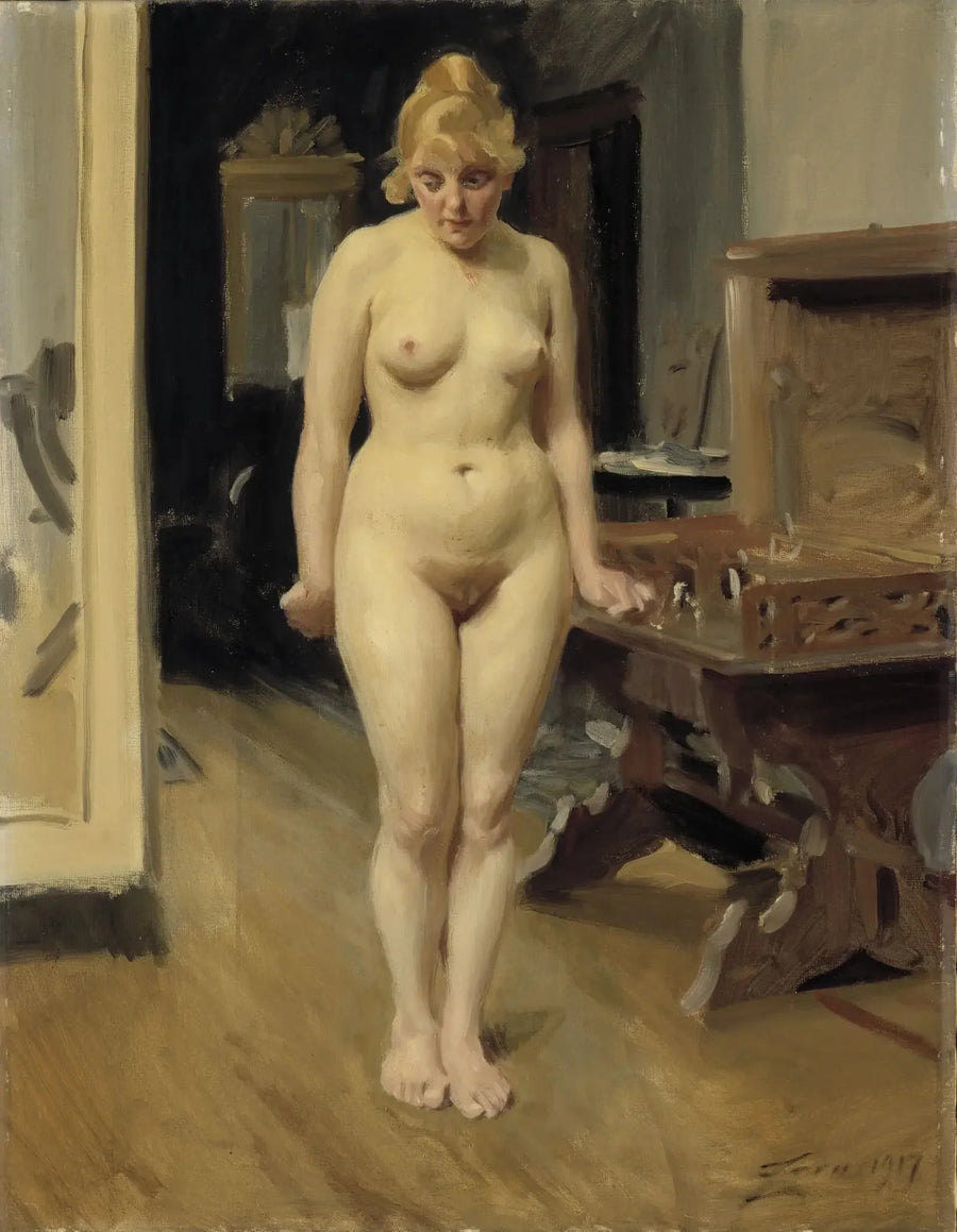 Das schüchterne Modell - Anders Zorn