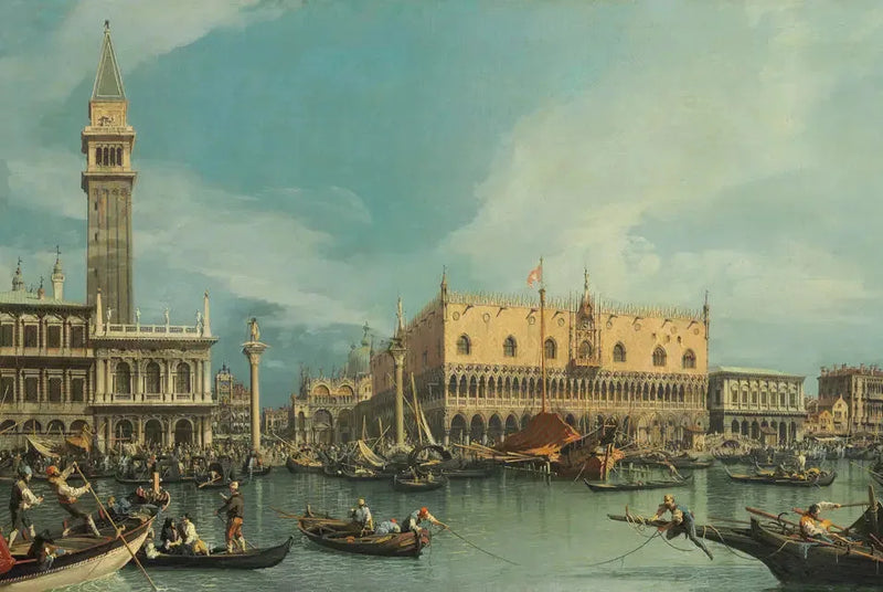 Le Molo, Venedig, depuis le Bacino di San Marco - Canaletto