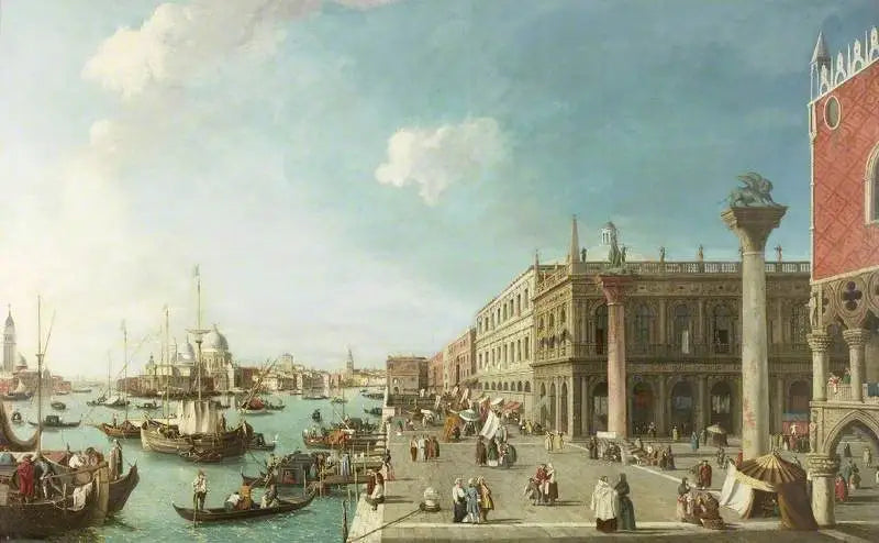 Le Molo, Venedig, Blick nach Westen - Canaletto