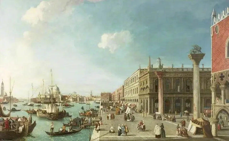 Le Molo, Venedig, Blick nach Westen - Canaletto