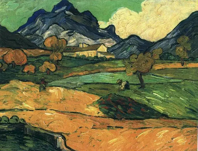 Der Mont Gaussier mit dem Mas de Saint-Paul - Vincent van Gogh
