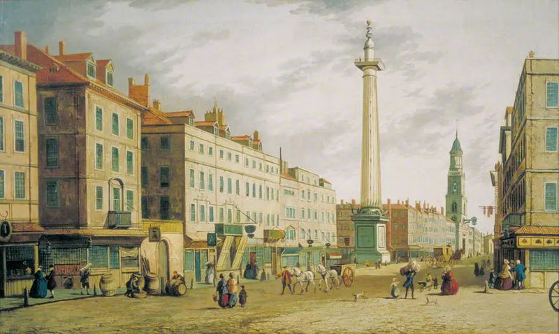 Das Denkmal von Gracechurch Street, London - Canaletto