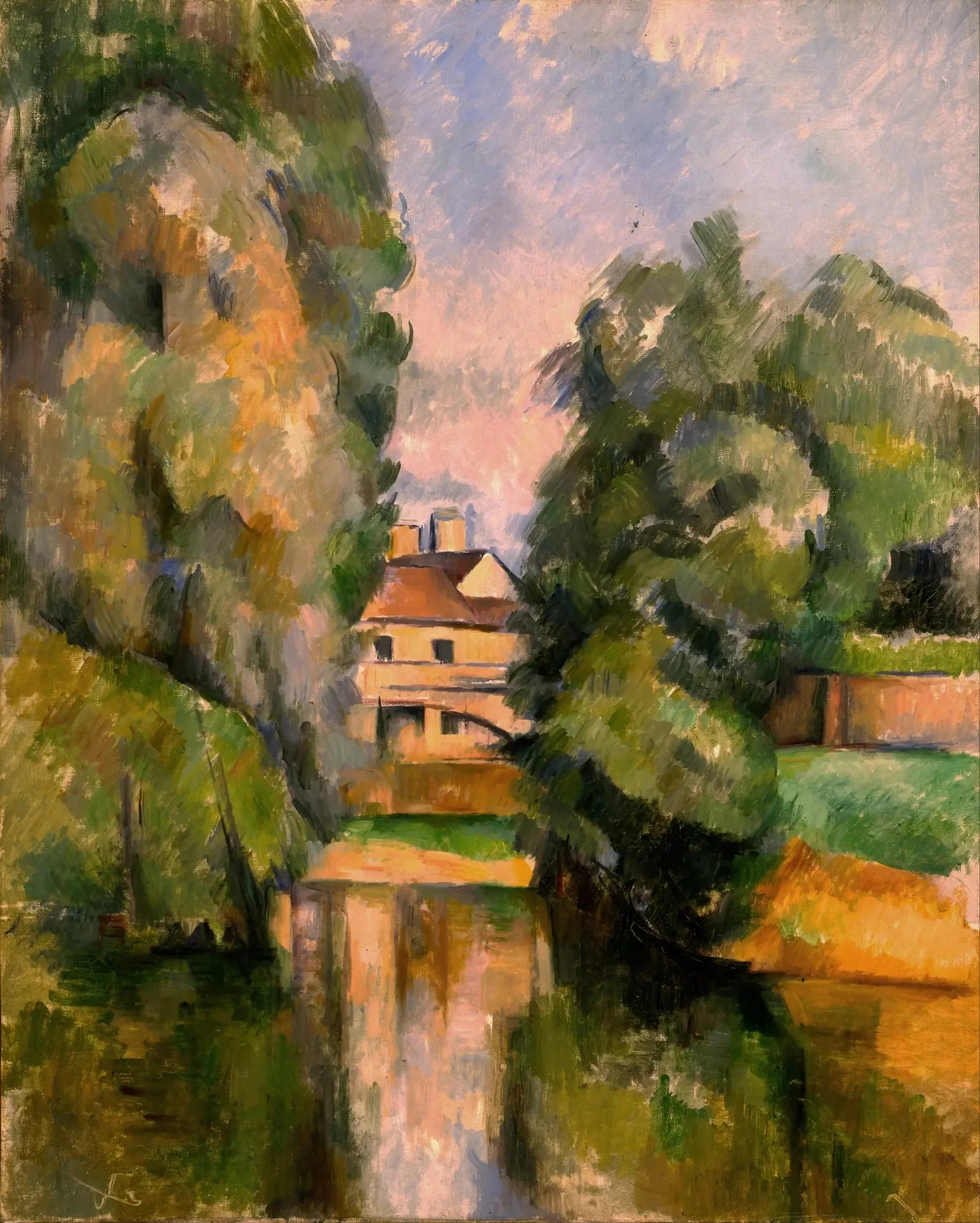 Le Moulin brûlé à Maisons-Alfort - Paul Cézanne image 1 reproduction de peinture à l’huile