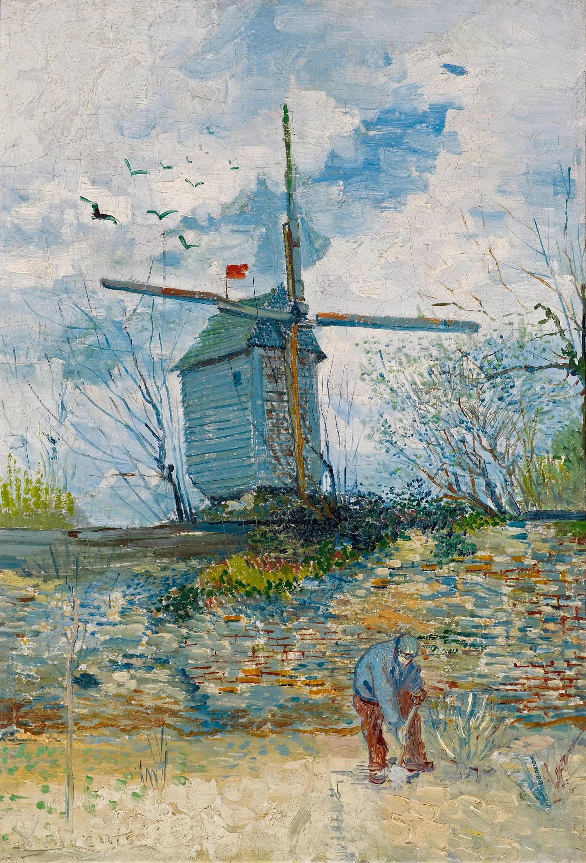 Reproduction du tableau « Le Moulin de la Galette - Vincent van Gogh » par Alpha Reproduction en peinture à l’huile