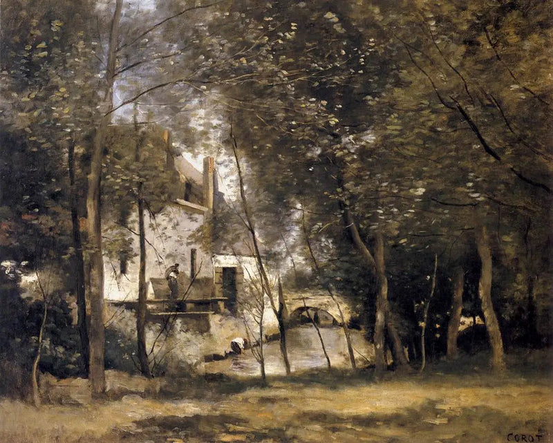 Der Mühle von Saint-Nicolas-lez-Arras - Jean-Baptiste Camille Corot