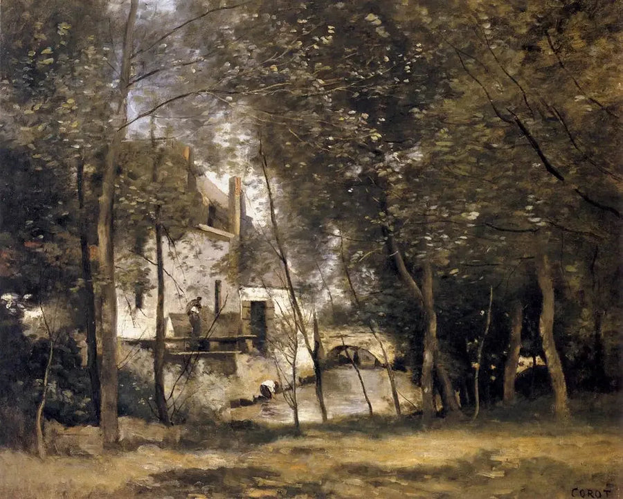 Der Mühle von Saint-Nicolas-lez-Arras - Jean-Baptiste Camille Corot