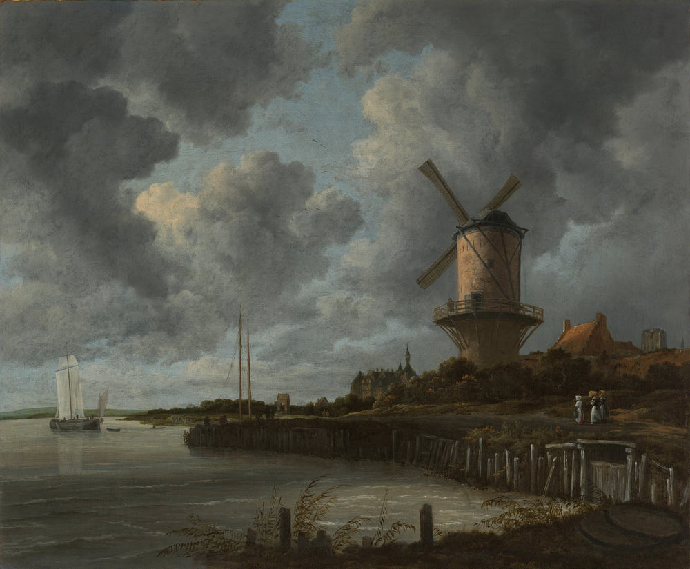 Le Moulin près de Wijk bij Duurstede - Jacob van Ruisdael image 1 tableau peint à l’huile sur toile