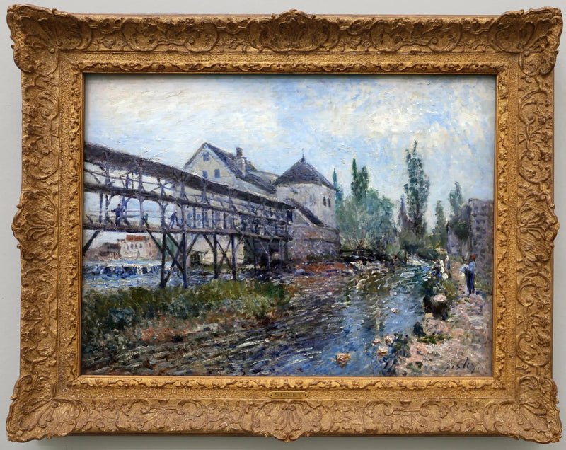 Die Provencher-Mühle in Moret - Alfred Sisley