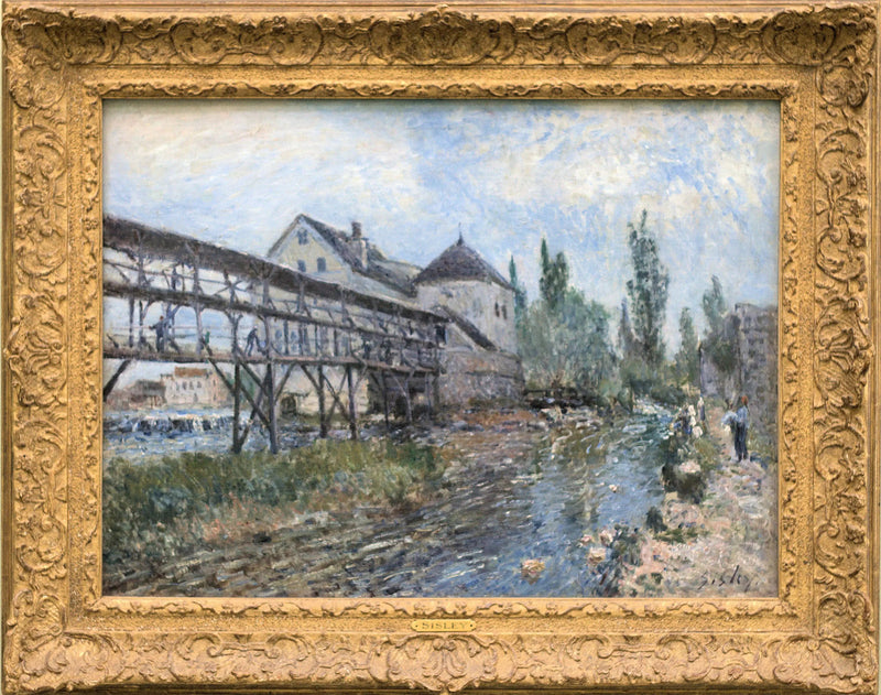 Die Provencher-Mühle in Moret - Alfred Sisley