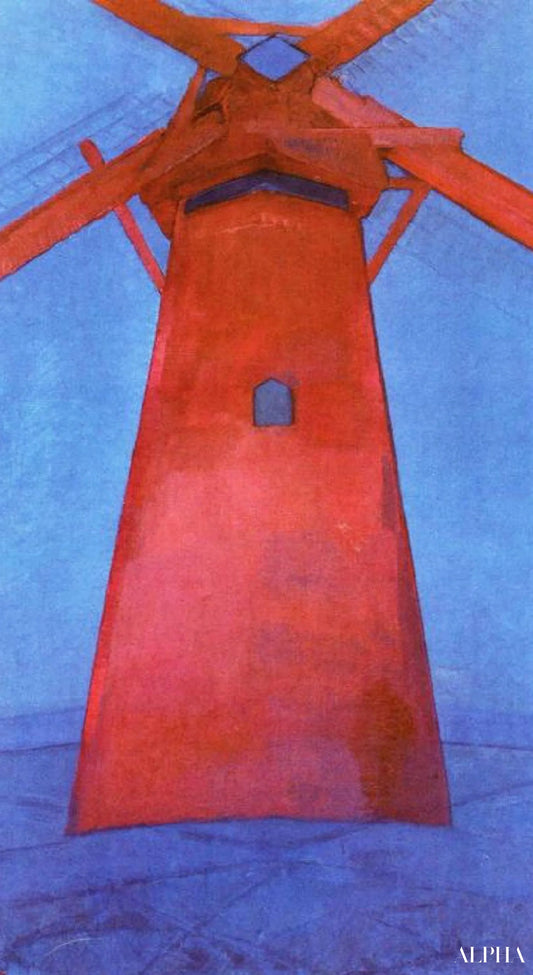 Le moulin rouge - Mondrian - Reproductions de tableaux et peintures haut de gamme