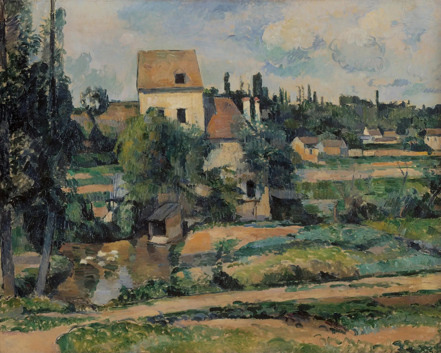 Die Mühle an der Couleuvre in Pontoise - Paul Cézanne