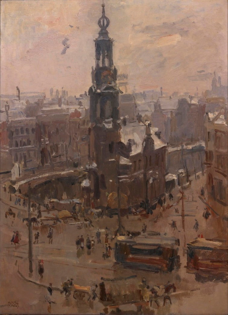 Der Munt in Amsterdam im Winter - Isaac Israels