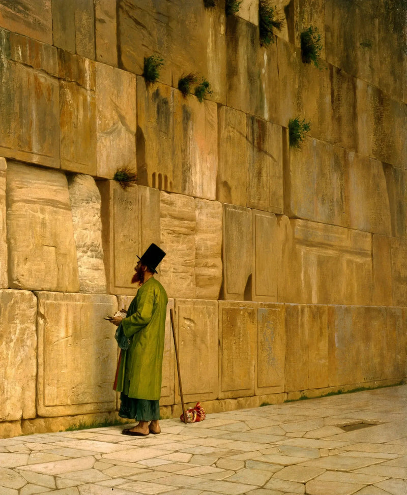 Die Mauer von Salomon, auch bekannt als Die Klagemauer - Jean-Léon Gérôme
