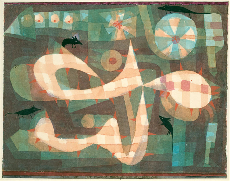 Der Stacheldraht mit den Mäusen - Paul Klee