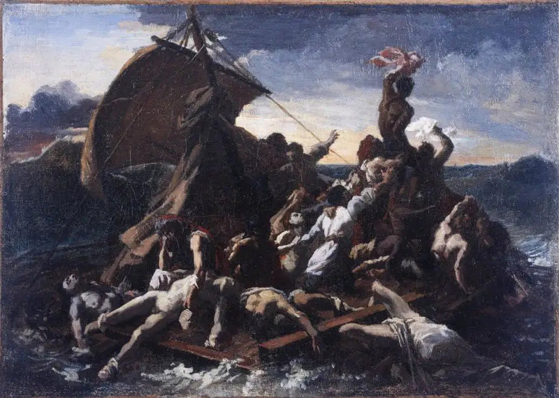 Das Scheitern des Floßes der Medusa, Skizze - Théodore Géricault
