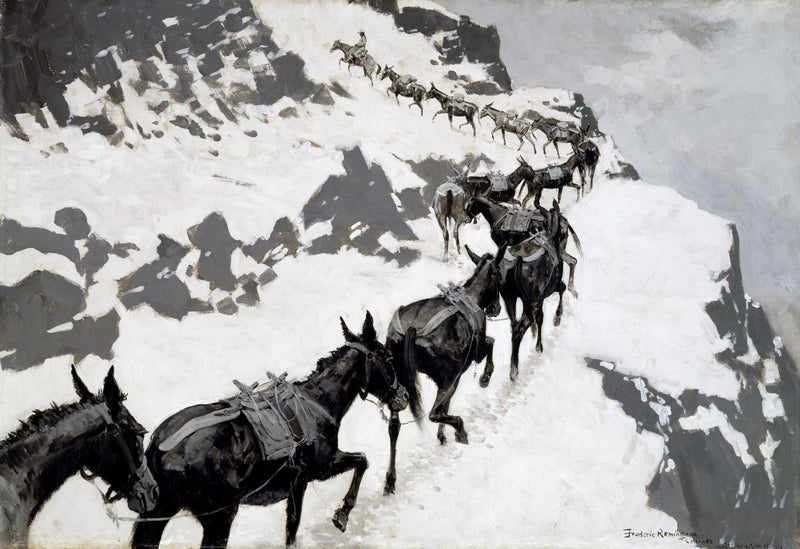 Das Pack Mule - Frederic Remington