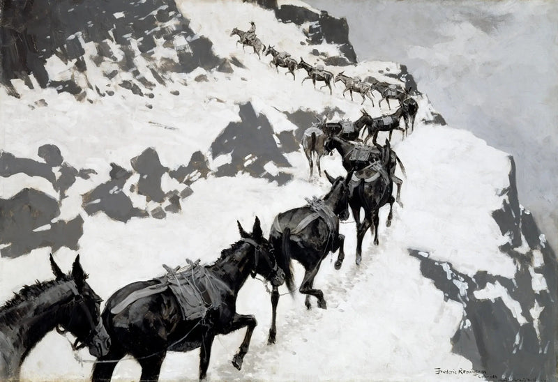 Das Pack Mule - Frederic Remington