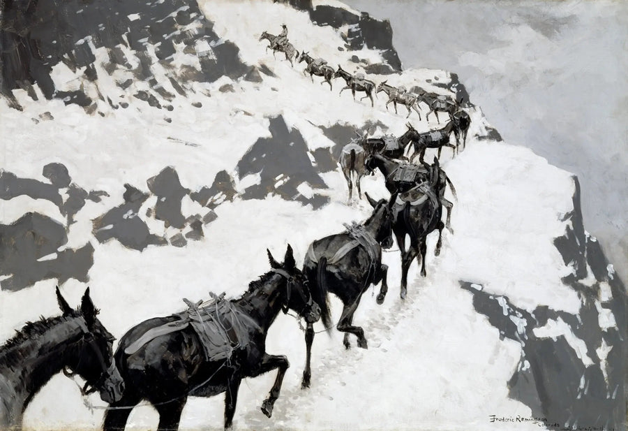 Das Pack Mule - Frederic Remington