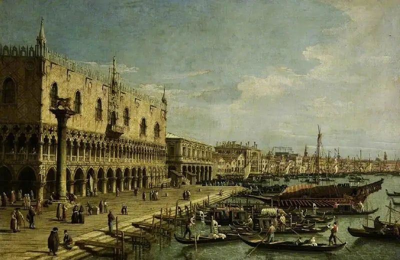Der Dogenpalast, Venedig - Canaletto