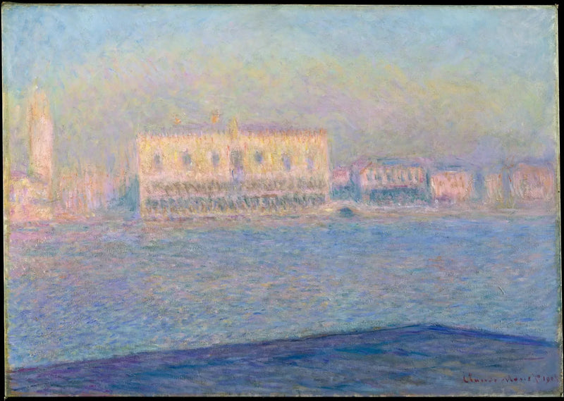 Der Dogenpalast von San Giorgio Maggiore aus gesehen - Claude Monet