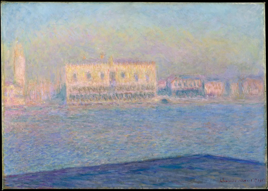 Der Dogenpalast von San Giorgio Maggiore aus gesehen - Claude Monet