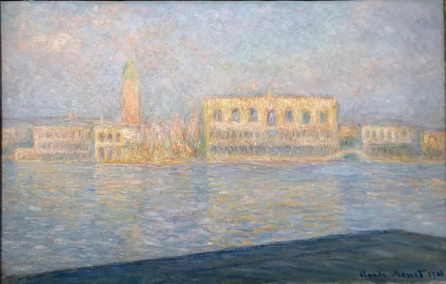 Der Dogenpalast gesehen von San Giorgio Maggiore - Claude Monet