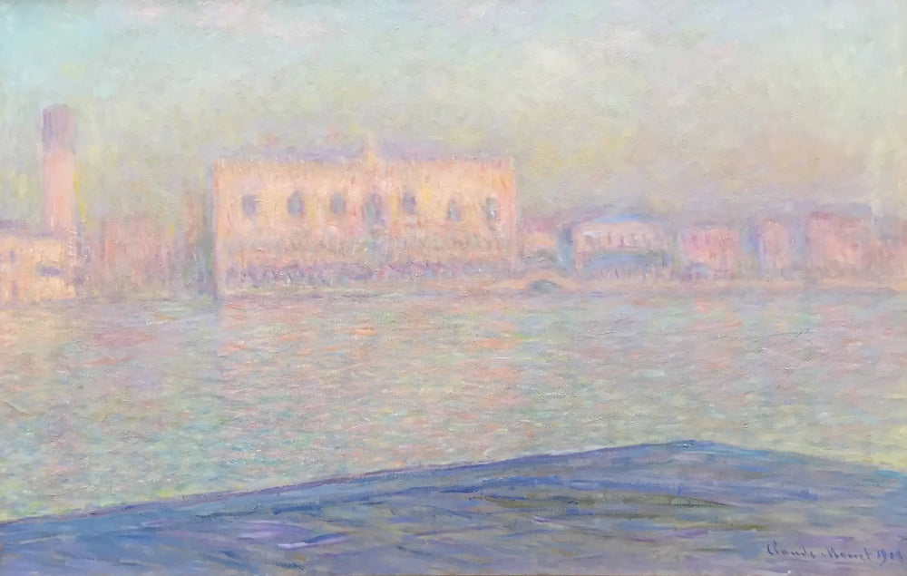 Le Palais Ducal vu de Saint-Georges Majeur - Claude Monet image 1 copie peinte à la main à l’huile