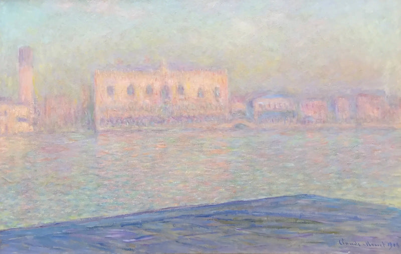 Der Dogenpalast gesehen von San Giorgio Maggiore - Claude Monet