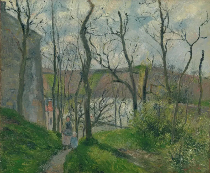 Der Palais Royal, L'Hermitage, Pontoise - Camille Pissarro