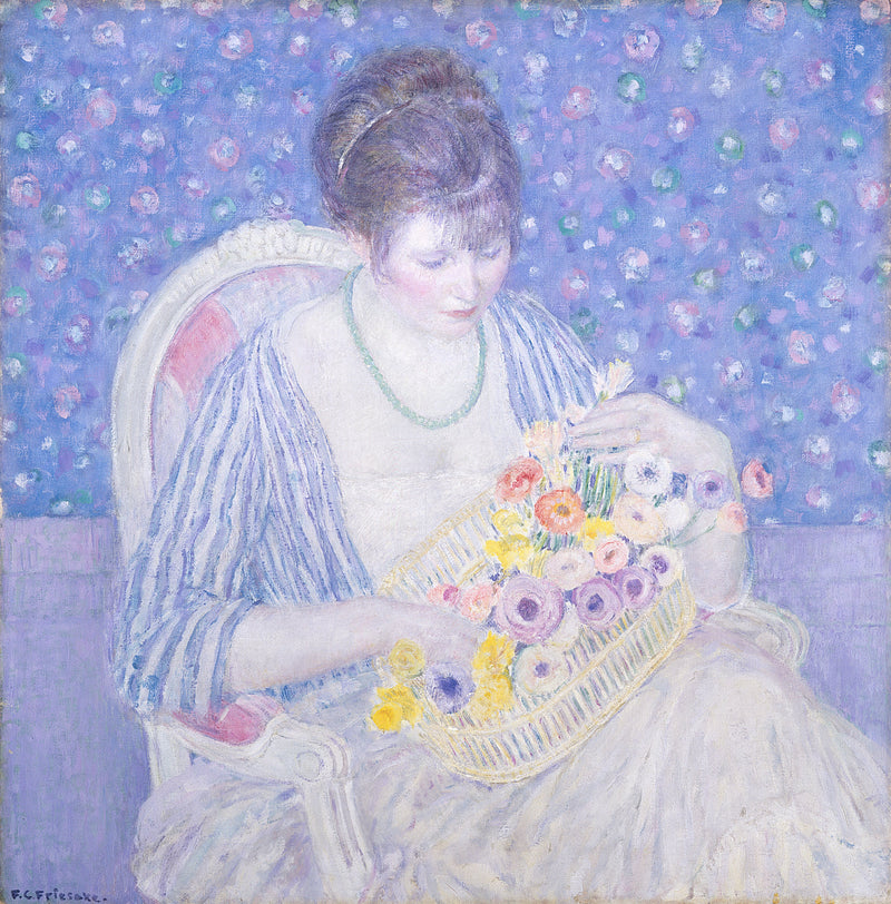 Der Blumenkorb - Frederick Carl Frieseke