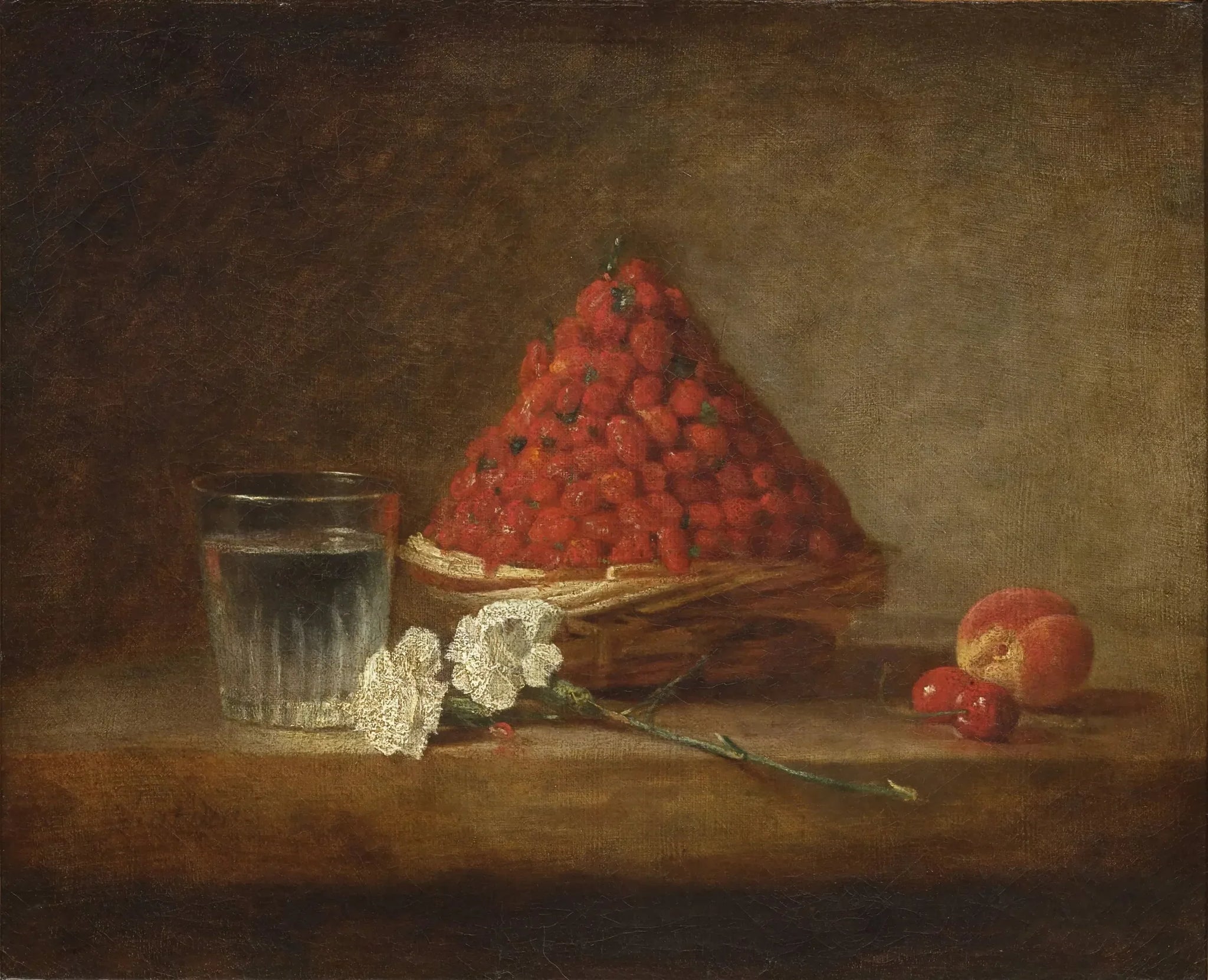 Le Panier de fraises - Jean Siméon Chardin image 1 reproduction d’œuvre d’art à l’huile