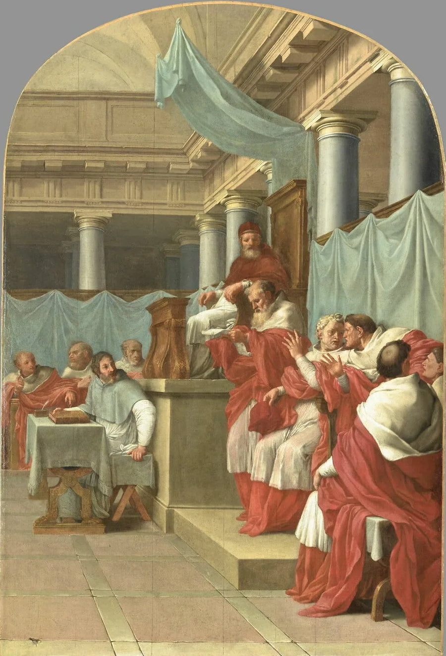 Papst Viktor III. bestätigt die Gründung der Kartäuser - Eustache Le Sueur