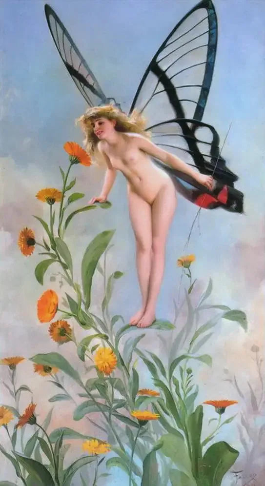 Der Schmetterling - Luis Ricardo Falero