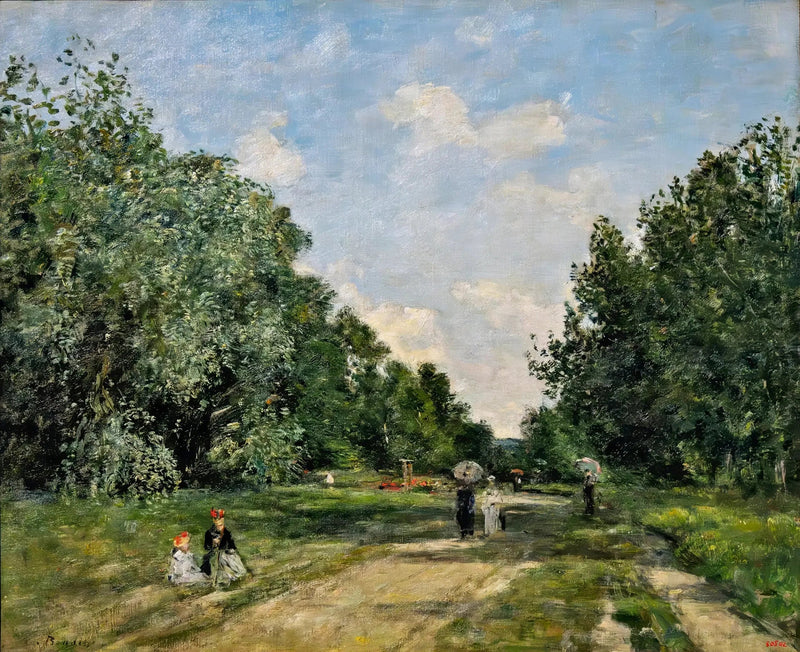 Der Cordier-Park in Trouville - Eugène Boudin