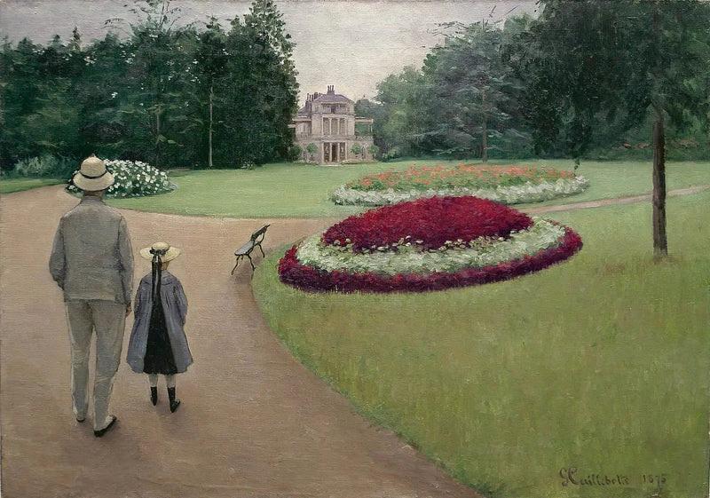 Der Park des Anwesens Caillebotte in Yerres - Gustave Caillebotte